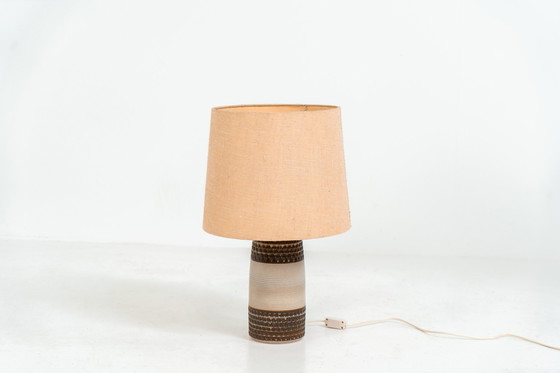 Image 1 of Handmade ceramic table lamp by Einar Johansen for Søholm Stentøj (Denmark, 1960s).