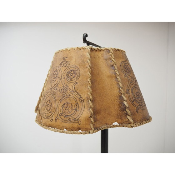 Image 1 of Vintage wooden floor lamp, Art Nouveau 1910