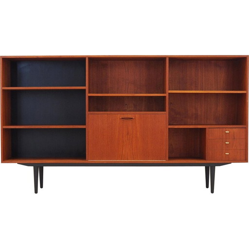 Teak bookcase, Danish design, 1970s, production: Denmark