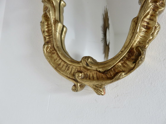 Image 1 of Baroque Style Mirror, Gold Resin, France, 1960/1970