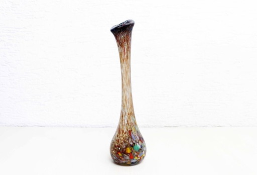 Vase La Rochère en verre soufflé 1970