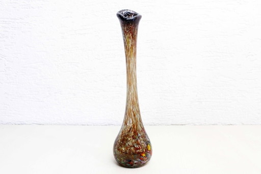 Vase La Rochère en verre soufflé 1970