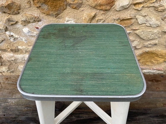 Image 1 of Sgabello vintage in legno da fattoria, anni '50