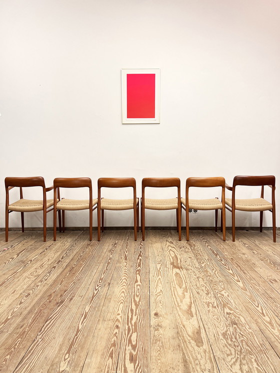 Image 1 of 6x J.L. Mollers Dining Chairs by Niels O. Moller