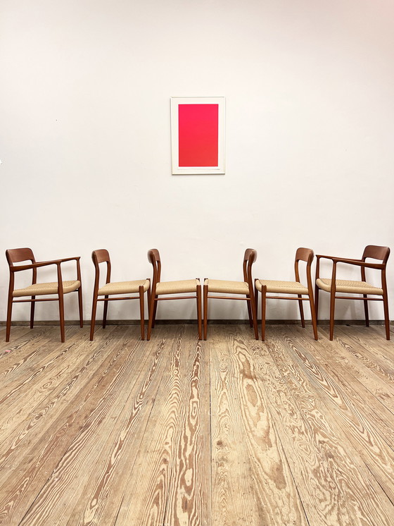 Image 1 of 6x J.L. Mollers Dining Chairs by Niels O. Moller