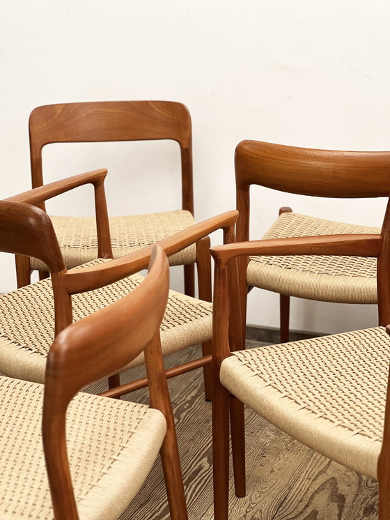 Image 1 of 6x J.L. Mollers Dining Chairs by Niels O. Moller