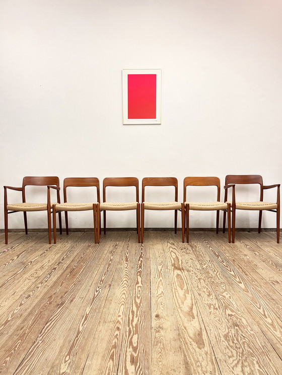 Image 1 of 6x J.L. Mollers Dining Chairs by Niels O. Moller