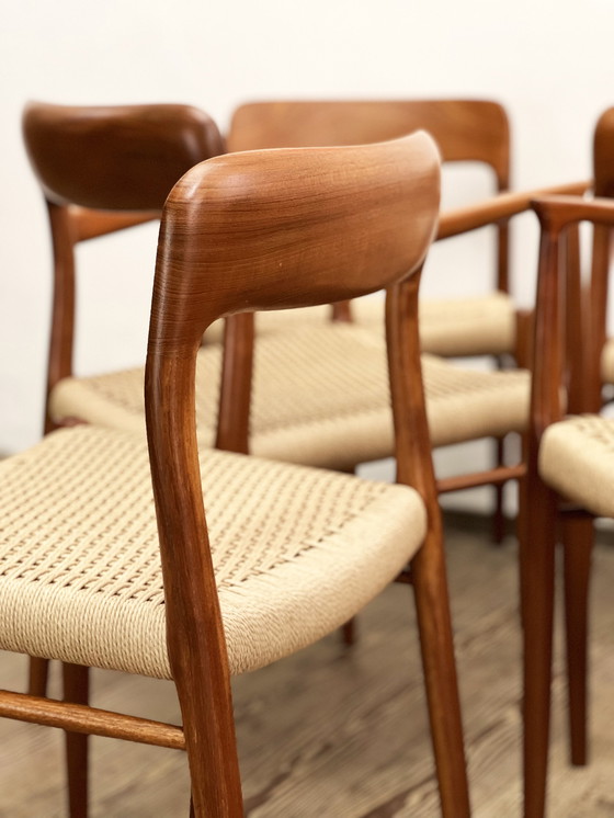 Image 1 of 6x J.L. Mollers Dining Chairs by Niels O. Moller