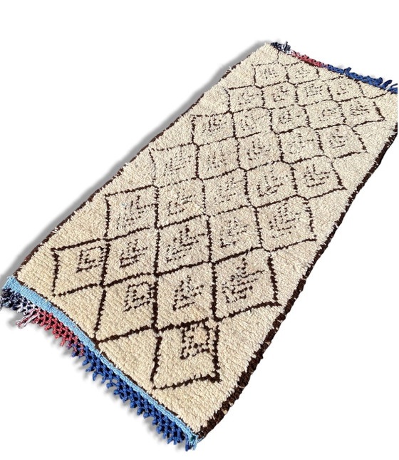 Image 1 of Beni Ouarain Berber Moroccan Wool Rug