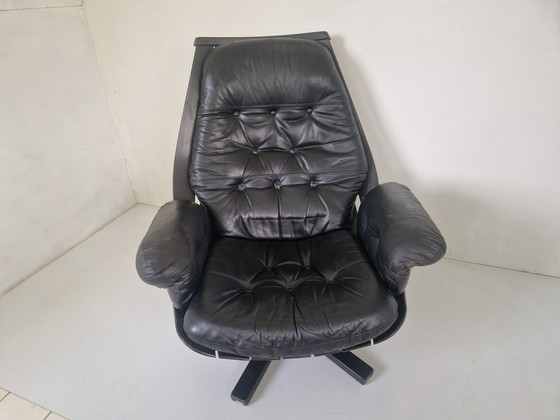 Image 1 of Hans Brattrud pour Hove Møbler fauteuil pivotant