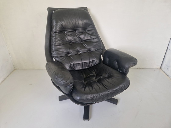 Image 1 of Hans Brattrud pour Hove Møbler fauteuil pivotant