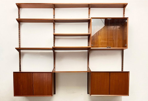 Teak Wood Wall Unit,  Royal System Shelf