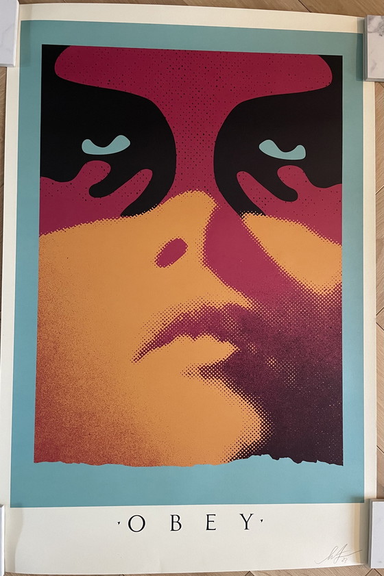 Image 1 of Shepard Fairey (Obey), Shadowplay, signé et daté par l'artiste, lithographie offset