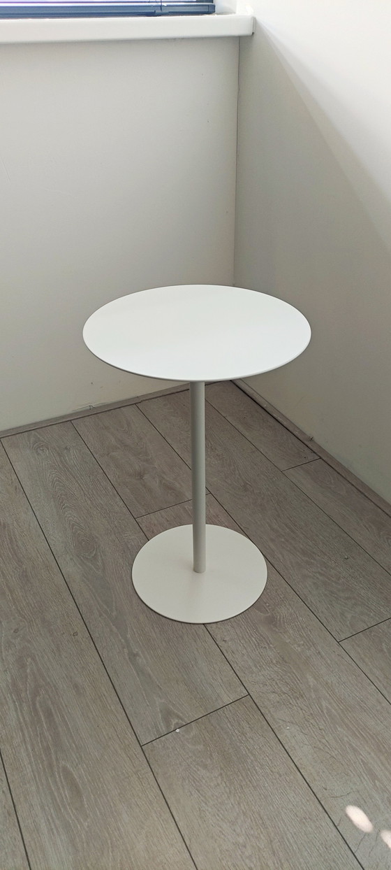 Image 1 of Modern White Side Table Steel