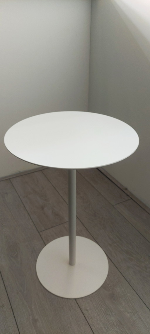 Modern White Side Table Steel