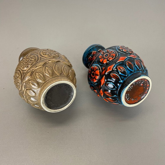 Image 1 of Coppia di vasi in ceramica vintage per Bay Ceramics, Germania, anni '60