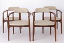 4 poltrone vintage in teak anni '70 - Design danese