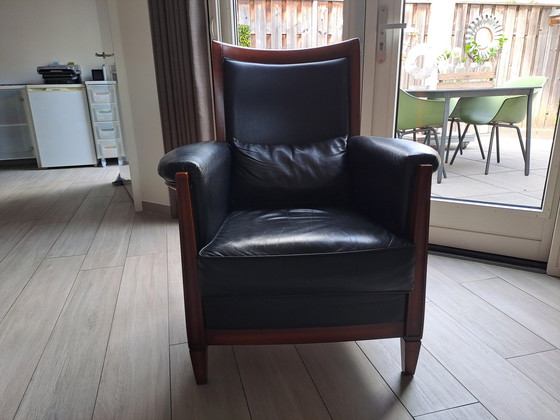 Image 1 of Fauteuil en cuir vintage