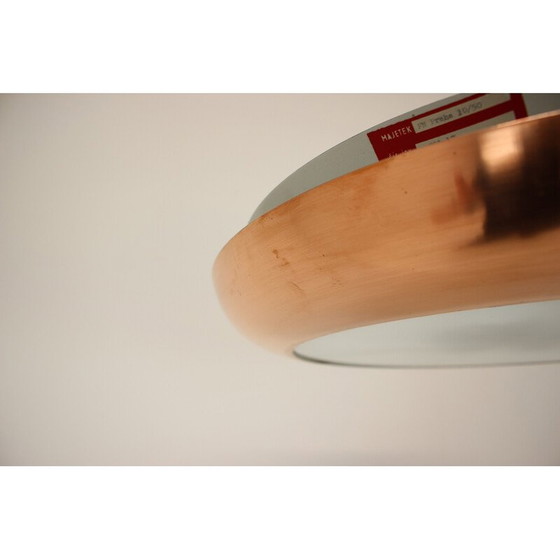 Image 1 of Vintage UFO chandelier in metal and copper by Josef Hurka for Napako, Czechoslovakia 1930