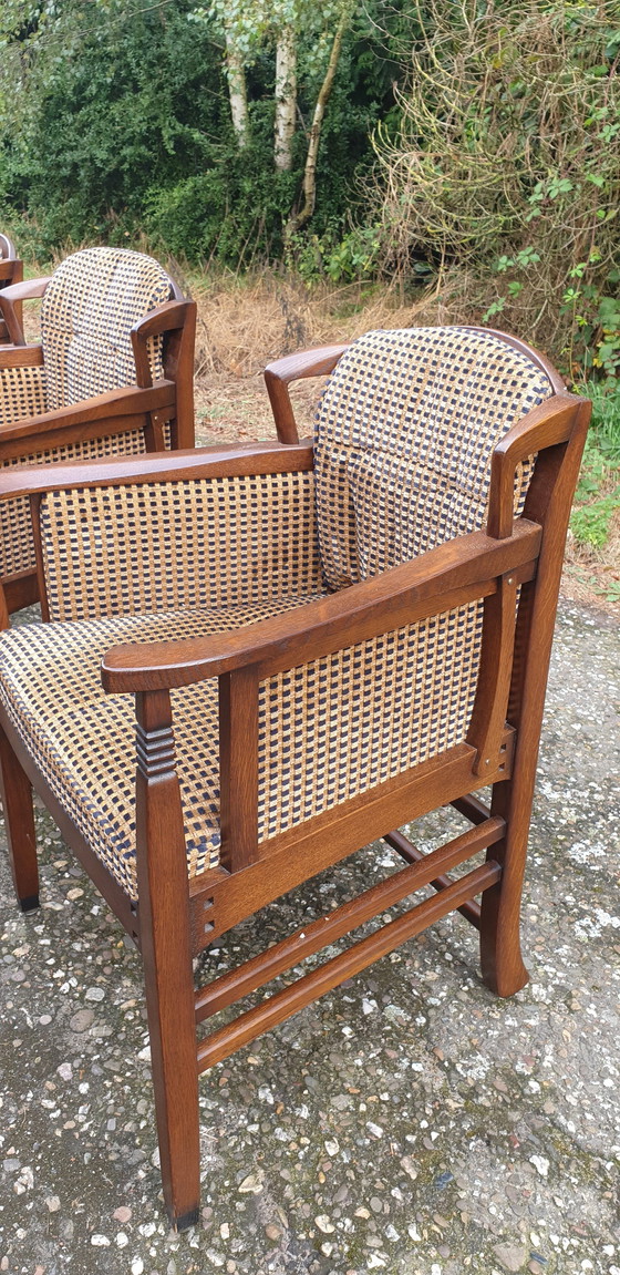 Image 1 of 4x Schuitema Dining Chairs Oak