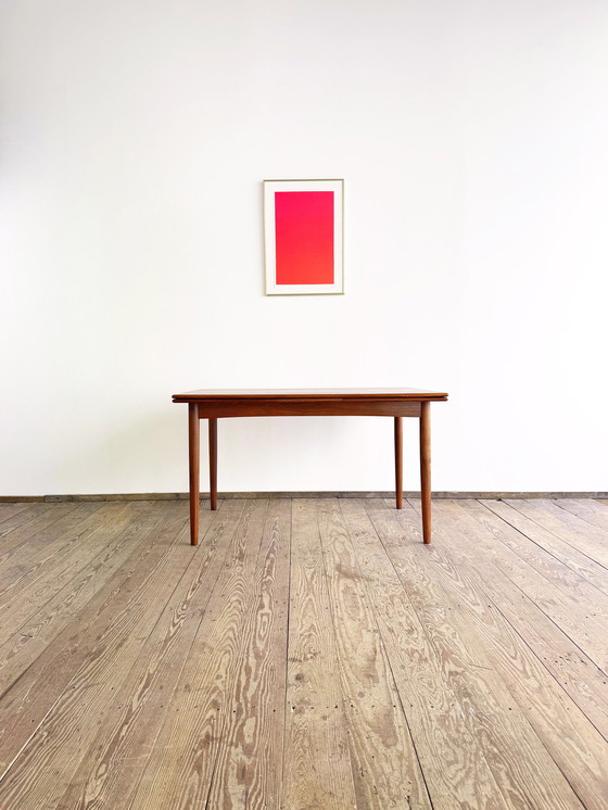 Image 1 of Mid-Century Modern Danish Extendable Dining Table in Teak, 1960s