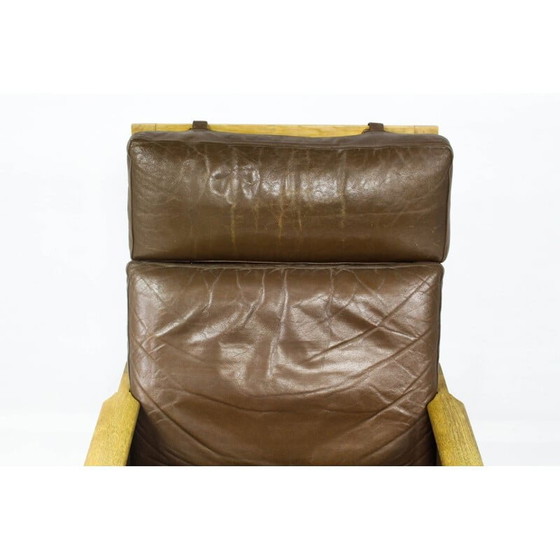 Image 1 of Capella High Back Leather Lounge Chair by Illum Wikkelsø - 1960s