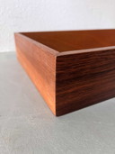 3x Bacs de rangement vintage en bois de rose - Organisateurs