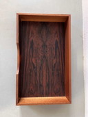 3x Bacs de rangement vintage en bois de rose - Organisateurs