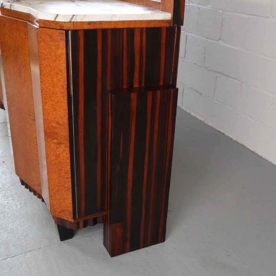 Image 1 of Art Deco buffet, Macassar Ebony and Walnut Burl, 1920-1930