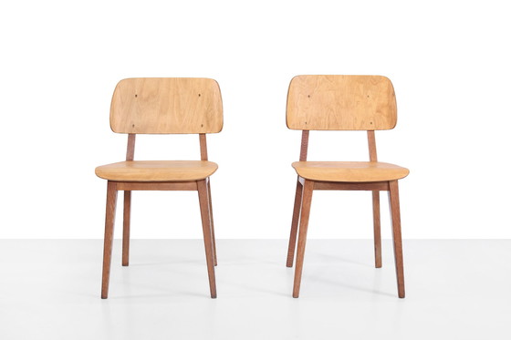 Image 1 of Set of two Pastoe Irene chairs by Dirk Braakman, 1948