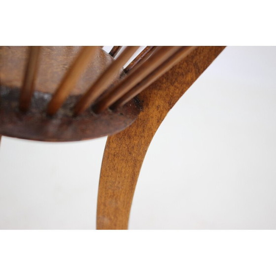 Image 1 of Vintage beech bentwood standing planter, Czechoslovakia