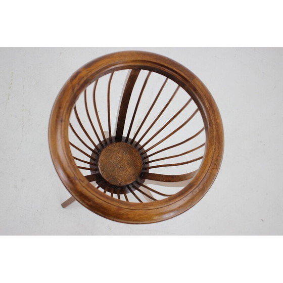Image 1 of Vintage beech bentwood standing planter, Czechoslovakia