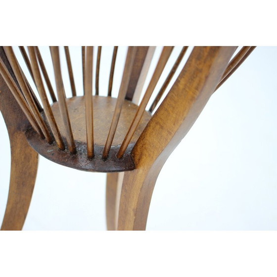 Image 1 of Vintage beech bentwood standing planter, Czechoslovakia