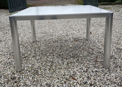 Artifort Dining Table Kho Liang Ie White Top And Aluminum Legs