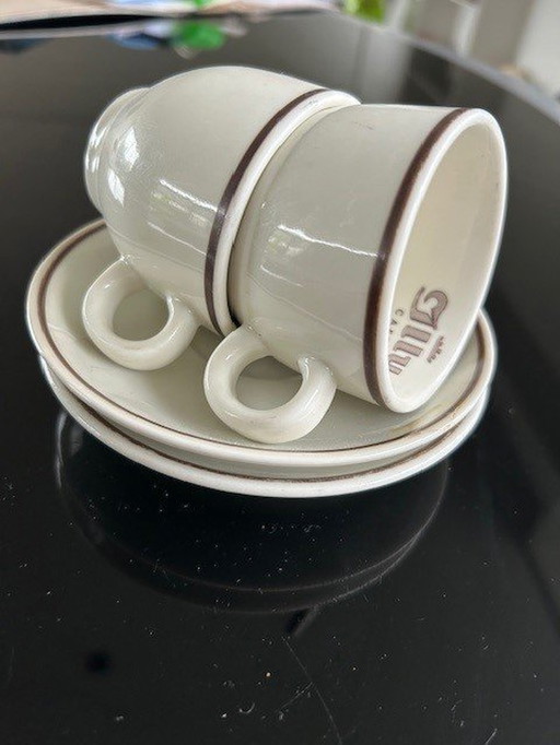 2x Illy Coffee Cups