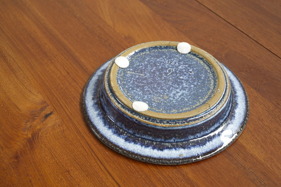 Image 1 of Blue Ceramic Tray Maria Philippi and Einar Johansen, Søholm, Denmark 1960s