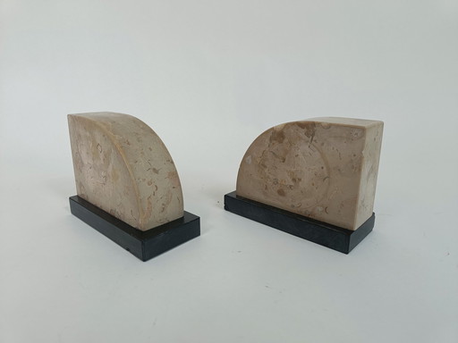 Art Deco marble bookends