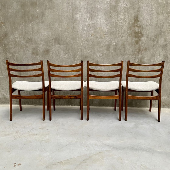 Image 1 of 4 x Topform vintage rosewood dining chairs 1970