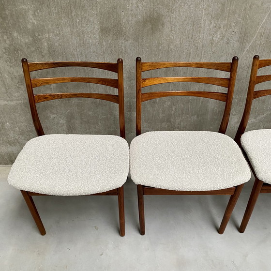 Image 1 of 4 x Topform vintage rosewood dining chairs 1970