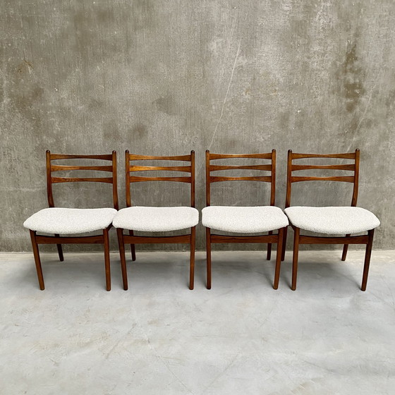 Image 1 of 4 x Topform vintage rosewood dining chairs 1970