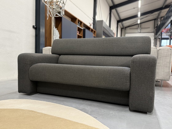 Image 1 of Gelderland 6441 Divano + Pouf Tessuto Dune Marrone Nero