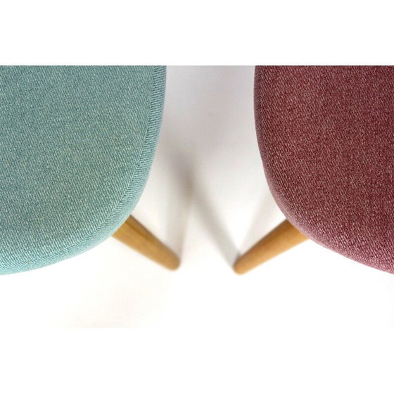 Image 1 of Set of 4 vintage beech wood dining room chairs by Antonin Suman, 1960