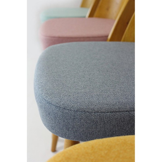 Image 1 of Set of 4 vintage beech wood dining room chairs by Antonin Suman, 1960