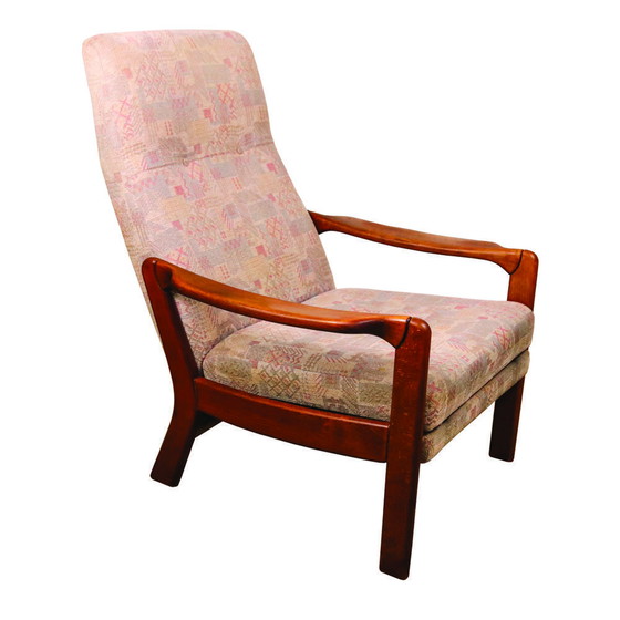 Image 1 of Sillón reclinable moderno danés con reposapiés plegable, década de 1960