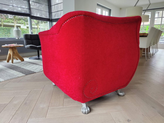 Image 1 of Bretz Red Gaudi Armchair