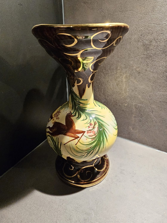 Image 1 of Set Hubert Bequet, vaso e zoccolo