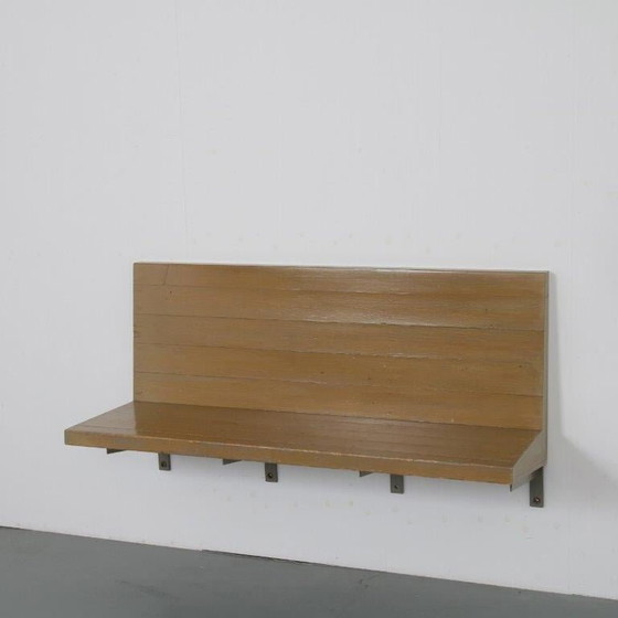 Image 1 of Rare Dom Hans van der Laan Wall Mounted Bench, Netherlands 1970