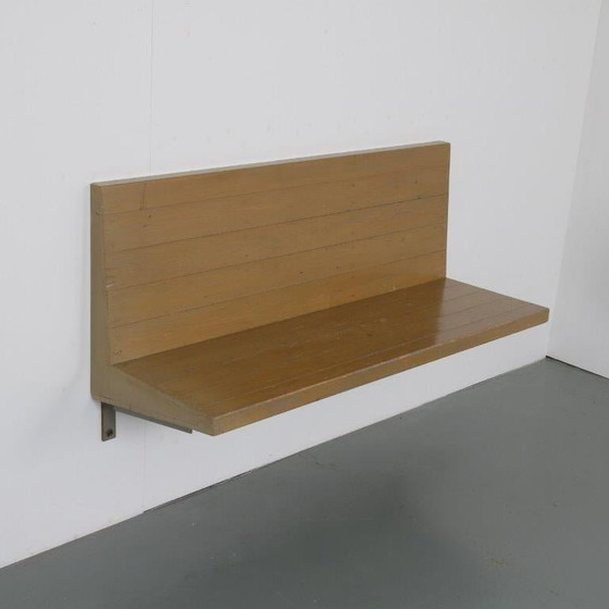 Image 1 of Rare Dom Hans van der Laan Wall Mounted Bench, Netherlands 1970