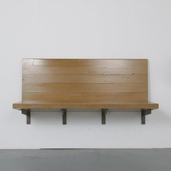 Image 1 of Rare Dom Hans van der Laan Wall Mounted Bench, Netherlands 1970