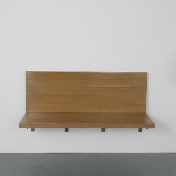 Image 1 of Rare Dom Hans van der Laan Wall Mounted Bench, Netherlands 1970